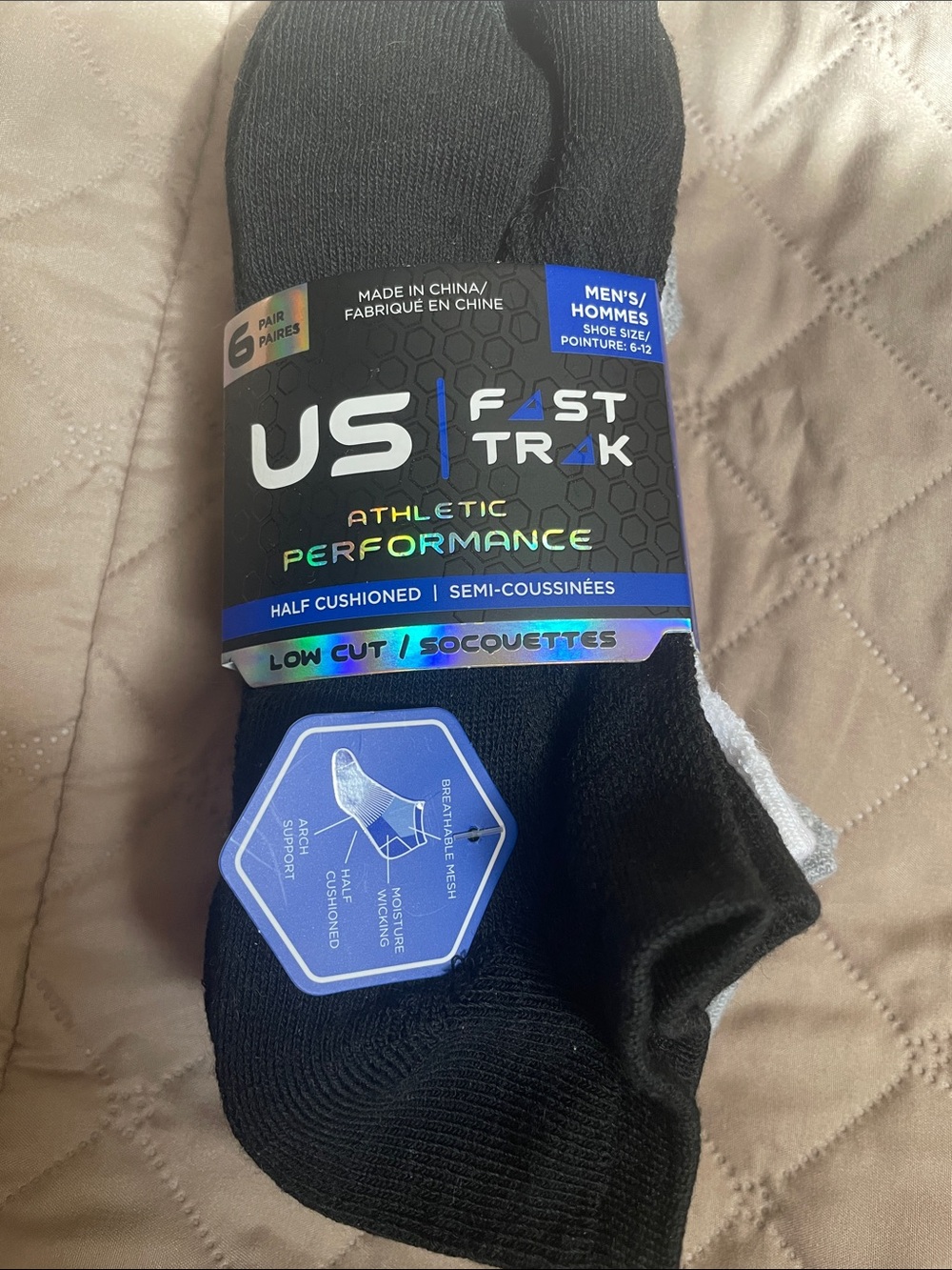 Low-Cut Athletic Socks - 6 Pack
